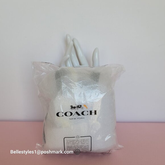 COACH Mini Court Backpack Bag Charm In Signature Canvas With Floral Print-Tan🎈⭐ - Picture 15 of 15